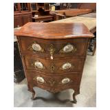 Antique French Louis Style 3 drawer commode/chest