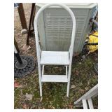 Fold up step stool ladders