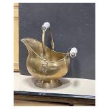 Brass coal scuttle  bucket