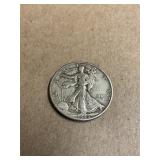 1945-D Walking Liberty Silver Half Dollar