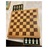 Wood Chess set with drawer NEW