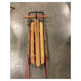 Vintage Flexible Flyer wooden snow Sled