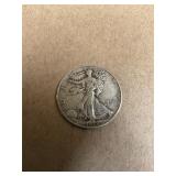 1938  Walking Liberty Silver Half Dollar