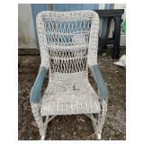 White wicker Chair
