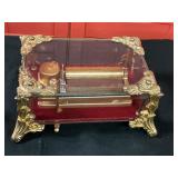 Sankyo Glass Music Box -wind up