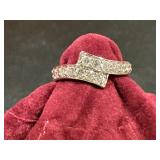 Brilliant 1.25 carat VS diamond bypass ring size 7