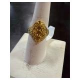 14 karat gold tone ring size 7