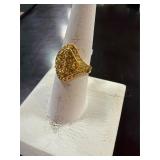 14 karat gold tone ring size 7