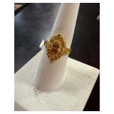 14 karat gold tone ring size 7