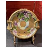 Vintage Nippon hand painted candy dish
