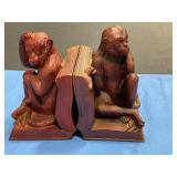 Monkey book ends/resin setting on books