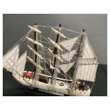 Woody and Cole sailboat 12 inches tall 15 "L