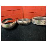 1.25 cuff and two bangle bracelets