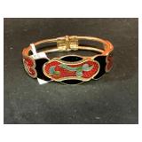 Costume bangle with inlay details