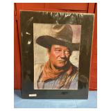 John Wayne matted print 20 "tall 16"  wide