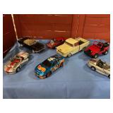 Small flat of diecast cars