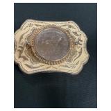 One dollar belt buckle