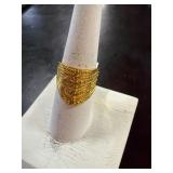 14 karat gold tone ring size 7