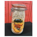 Wolf Island Farms jar of microwave popcorn