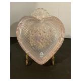 Vintage Fenton, pink iridescent, carnival glass