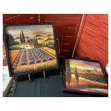 Trays w/ decorative tiles-2