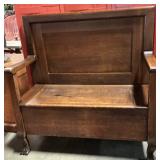 Craftsman heavy duty oak clawfoot bench