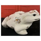 Vintage style ceramic frog inches 8" T x  9"L