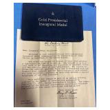 Jimmy Carter gold presidential inaugural medal