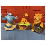Trio of Disney music boxes
