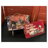 Harley Davidson model motorcycle with cloth patch