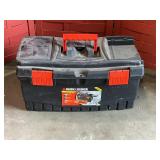 Black & Decker toolbox with miscellaneous tools