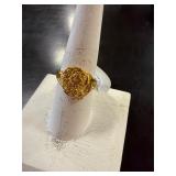 14 karat gold tone ring size 7