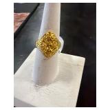 14 karat gold tone ring size 7