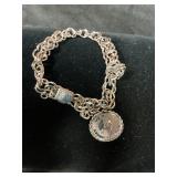 9.25 silver charm bracelet