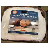 Sherpa Queen size heated mattress pad