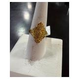 14 karat gold tone ring size 7