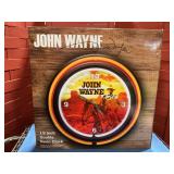 John Wayne double neon clock