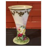 Antique Nippon Hand Painted porcelain Vase