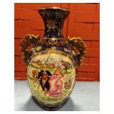 Vintage French Victorian style porcelain vase