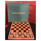 Collection wooden checkerboard set