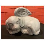 Cement garden statue 11"l x 8" tall