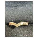 .88 carat VS diamond wedding band size 7