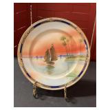 Antique Nippon Morimura bro.hand painted plate