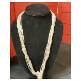 7 strand seed pearl necklace 18"