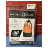 Power belt 50 caliber arrow tip copper bullets