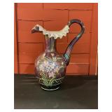 Fenton Vintage Glass Plum Pitcher