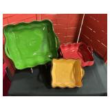 Double handled casserole dishes -3