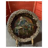 Fenton art glass collector plate