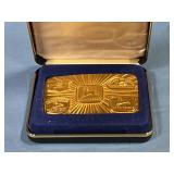 Commemorative John Deere belt buckle