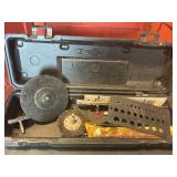Craftsman box of wire wheels / misc items